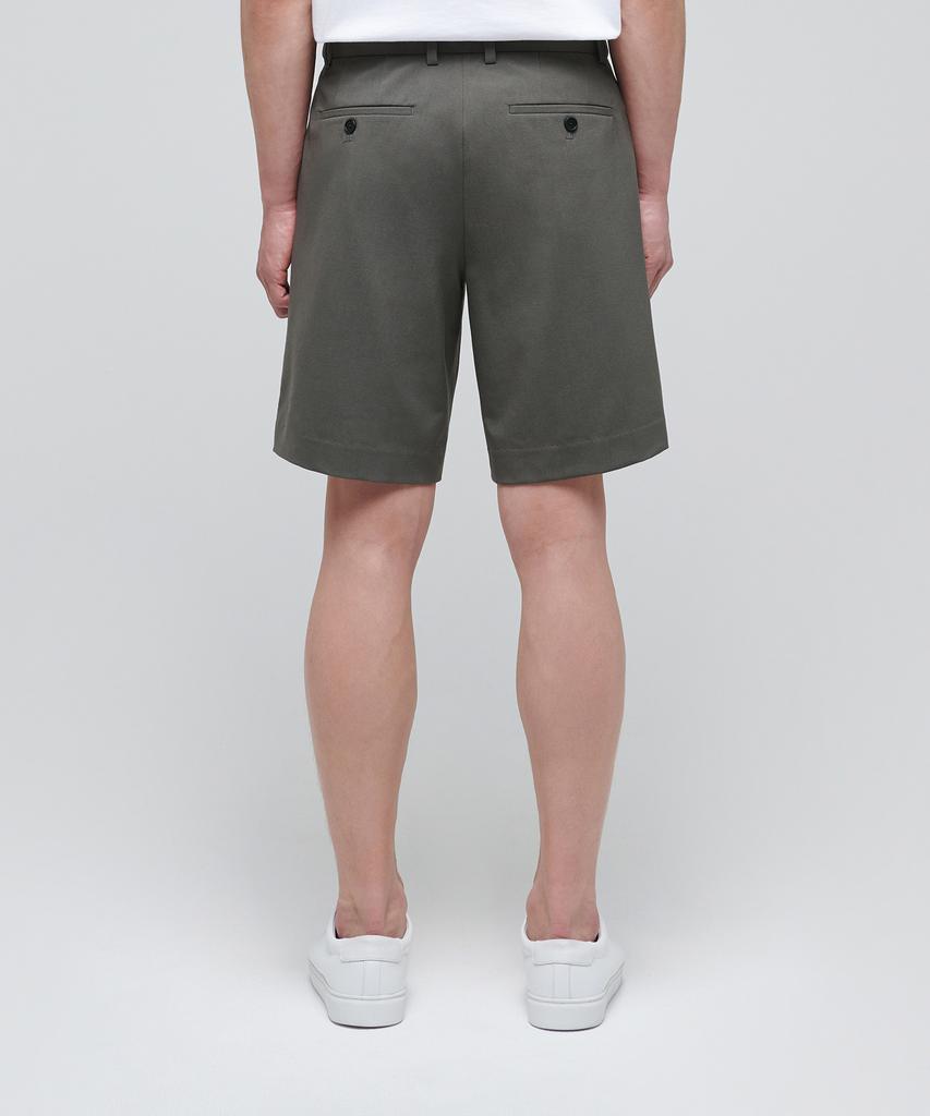 Musinsa Standard Lightweight Hidden Banding Half Slacks [Light Khaki]