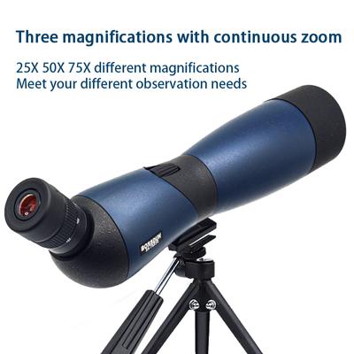 25-75x70 HD Pozorovací dalekohled Zoom Monokulár BAK4 Hranol Vodotěsný Dalekohled Pro Střelbu na Cíl Pozorování Ptáků Venkovní Kempování