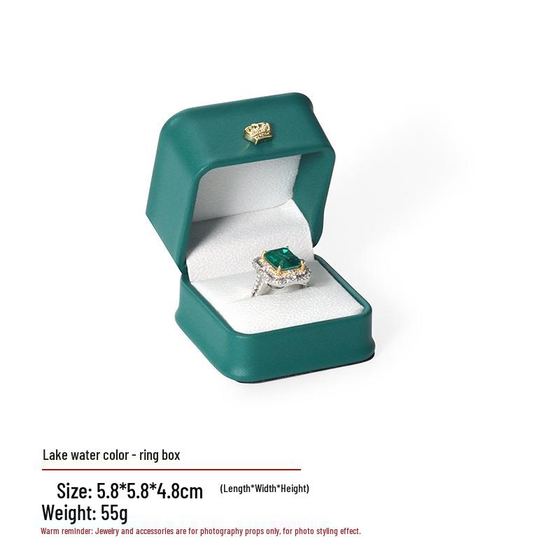 Crown Jewelry Box for Rings, Earrings, Studs, Pendants & Necklaces