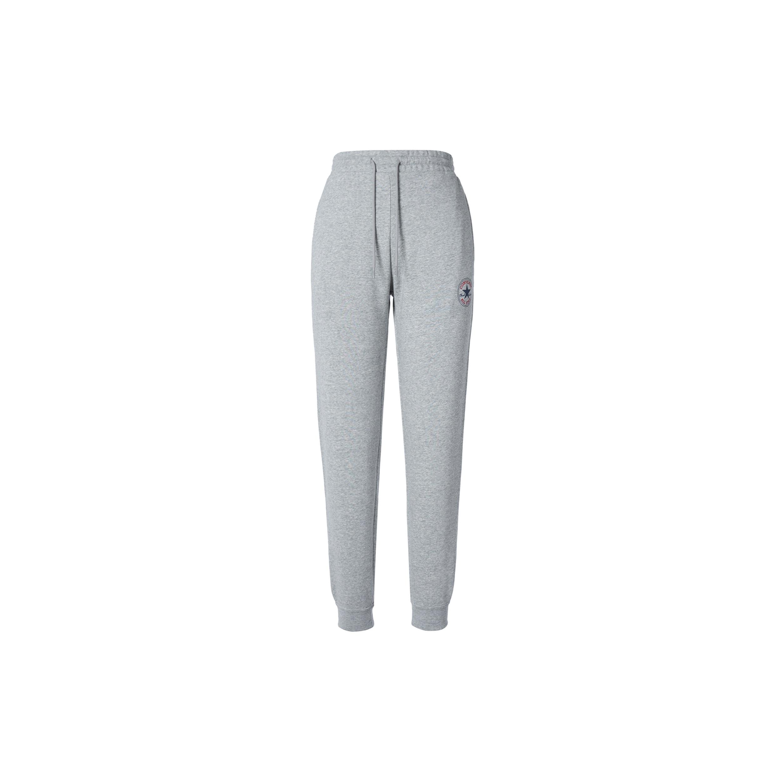 Converse Go-To All Star Patch Standard-Fit Fleece Sweatpants Asia Sizing  Grey  Unisex 10025420-A03 XS