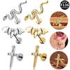 G23 Titanium Alloy Snake Bat Labret and Conch Stud Piercing Jewelry