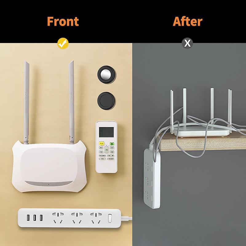 Cârlig Magnetic cu Telecomandă Montat pe Perete, Patch Puternic Fără Urme, Raft de Depozitare Router, TV, Aer Condiționat, Priză, Fără Găurire