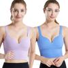 Sports underwear women's shockproof and anti-sagging gathering fitness cup integrated beauty back yoga vest wholesale