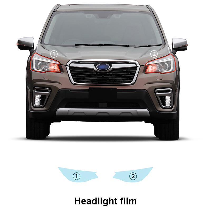 Subaru Forester TPU Transparent Headlight & Rearview Mirror Protective Film