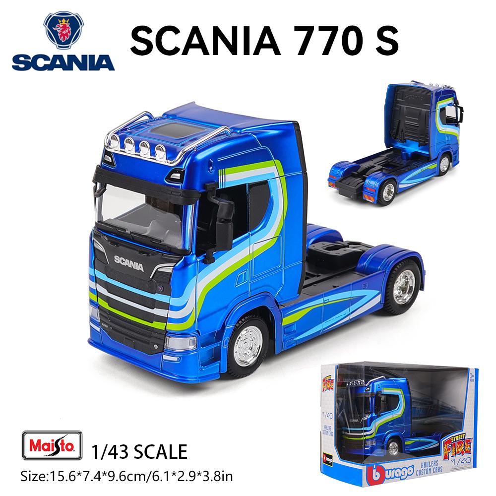 Bburago 1:43 Transport vehicle front end Volvo FH16Globetrotter 750XXL model simulation car model alloy car toy male collection