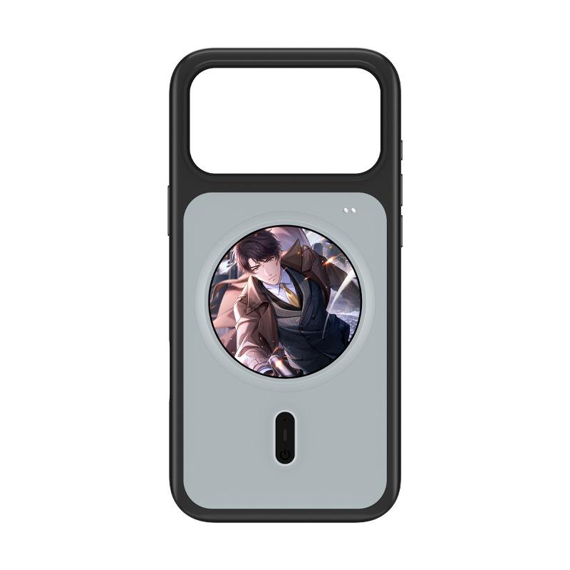 Animēts magnētisks iPhone maciņš ar viedo