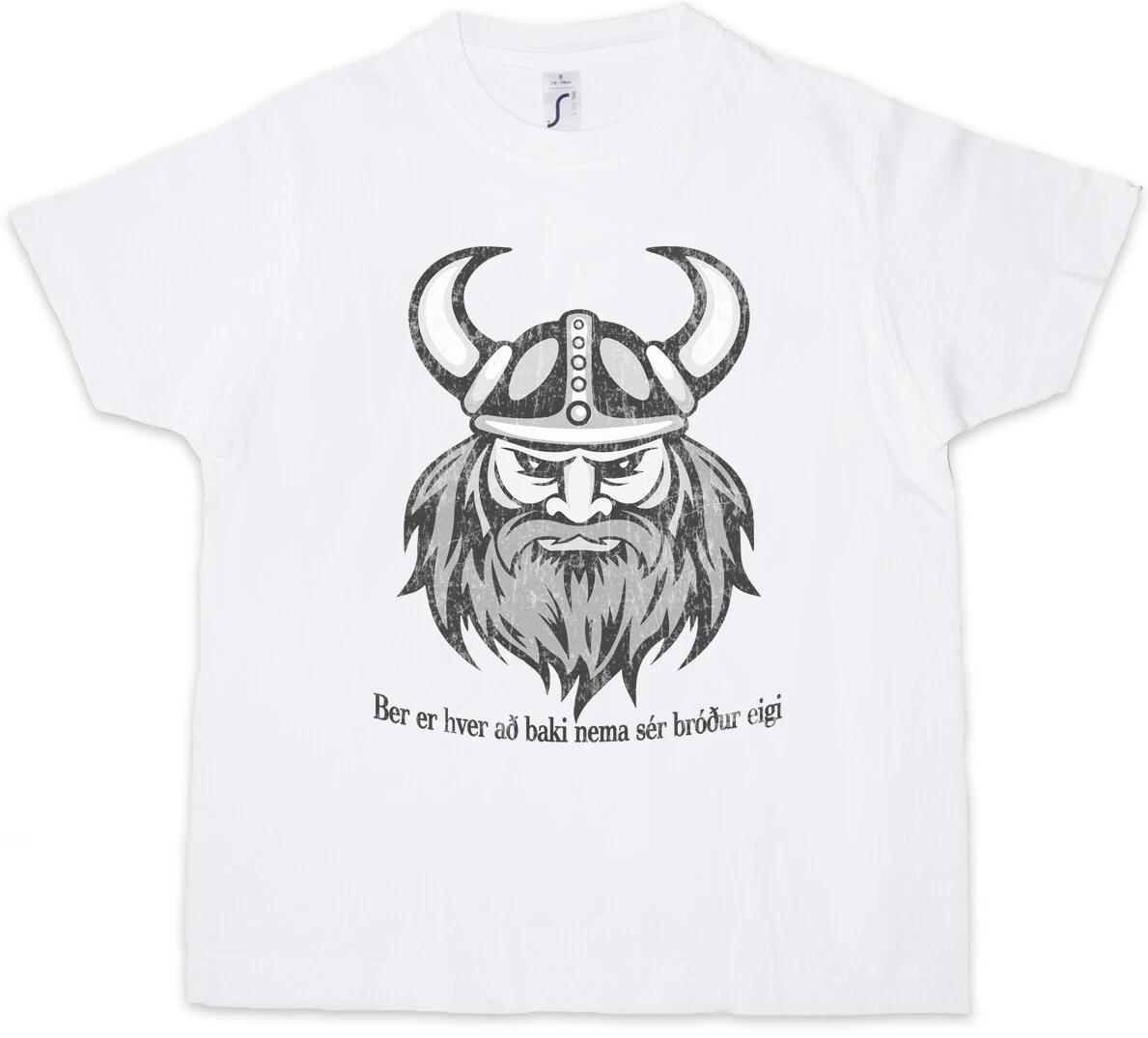 VIKING HEAD II Kids Boys kids boys T-Shirt Skull Dragon Vikings Odin Thor Vikings 140