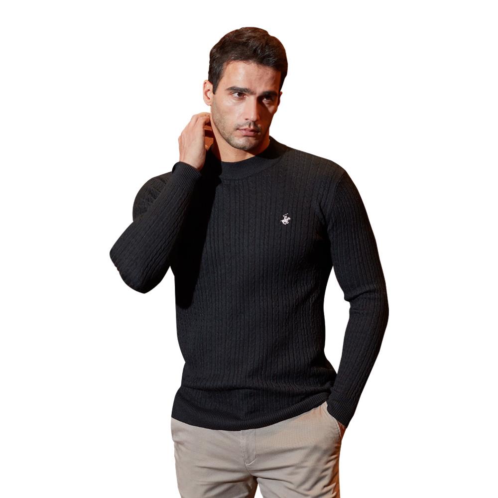 BHPOLOCLUB Men'S & Women'S Cable Knit Mock Neck Knit (Select 1 Of 5) Tk152