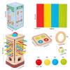 Fun Wooden Stick Board Game Colorful Sticks Wooden Stick Tower Toy Set  Boys/Girls