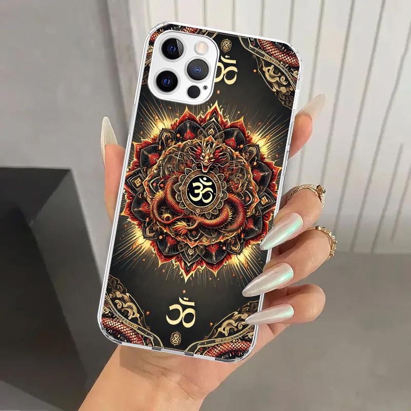 Mandala Chakra Insist Yoga Phone Case for Iphone 17 Air 16 15 Plus 14 13 Mini 12 11 Pro Max 16E 7 8 SE 2020 Soft Funda Print She