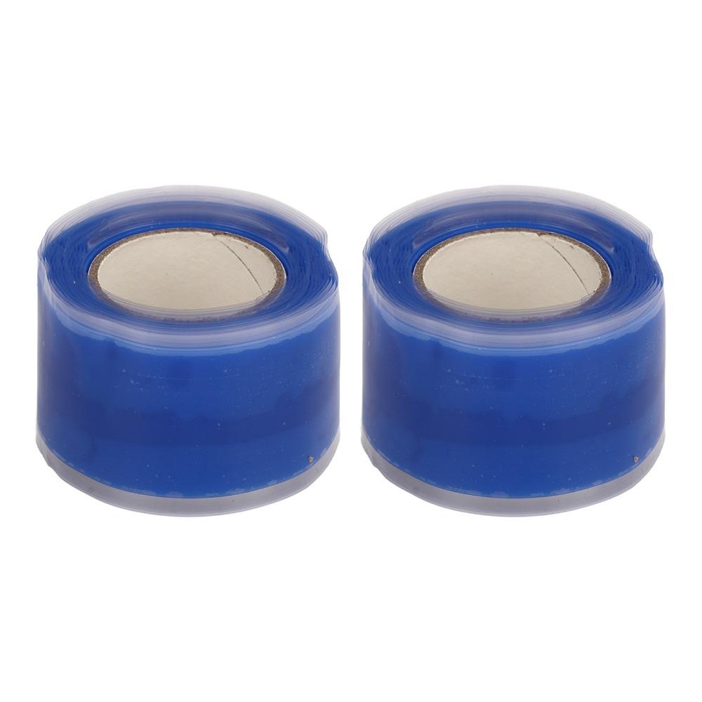 2PCS Silicone Silicone Grip Tape Waterproof Non Adhesive Self Fusing Tape Self Adhesive Double Sided Tape Sports Equipment синий