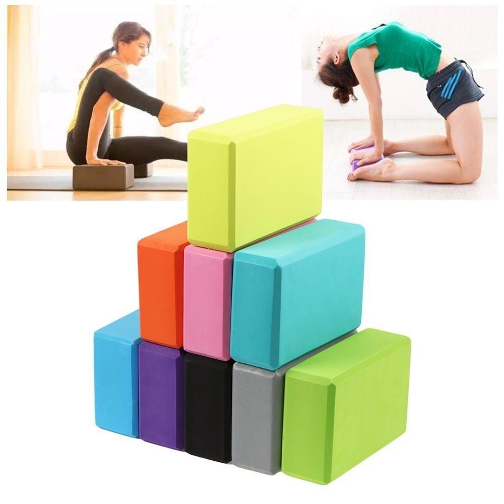 Non-Slip Gym Foam Brick EVA Pilates Bricks New Yoga Blocks Home Fitness Equipment