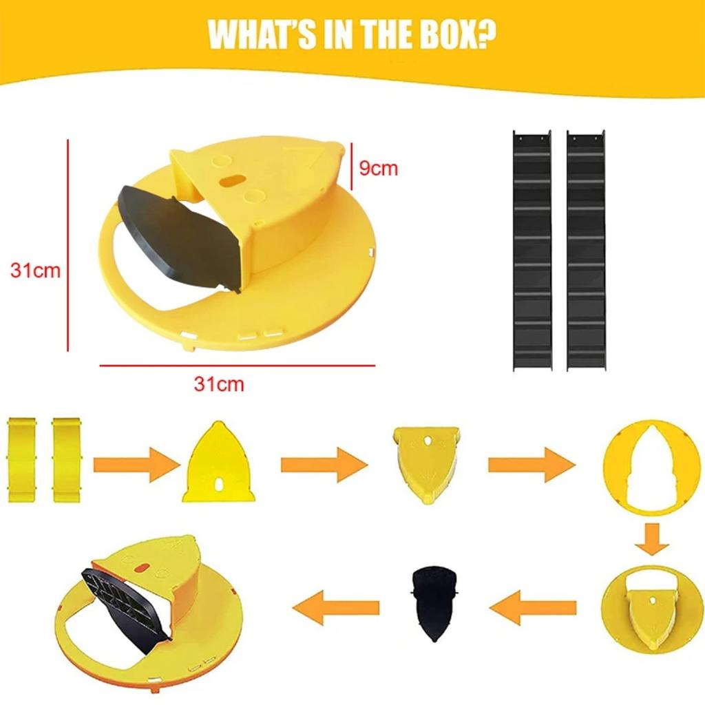 Mouse Catcher Trap Bucket Intelligent Pitfall Auto Reset Flip and Slide Bucket Lid Auto Reset Reusable Mouse Pest Control Traps