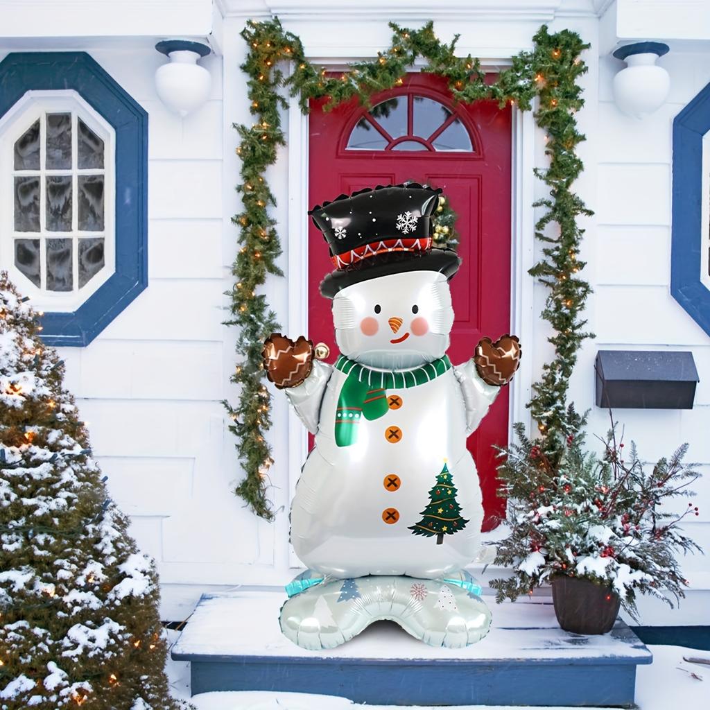 1pc Giant Snowman Foil Balloon for Festive Indoor/Outdoor Decor - Perfect for Christmas, New Year's, and Birthday Parties