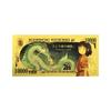 Japanese Classic Anime Manga Gold Foil Plastic Card Commemorative Coin