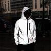Reflective Hooded Jacket For Men Women Cycling Running Windproof
