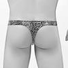 Men Thong Sexy Low-Rise Slim Fit Briefs Leopard Print High Elasticity Breathable Panties Comfortable Daily Wear