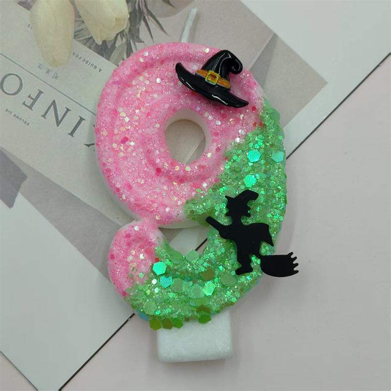 Witch Digital Candles and Digital Specifications Are Complete and Niche Exquisite Creative Design Birthday Cake Atmosphere