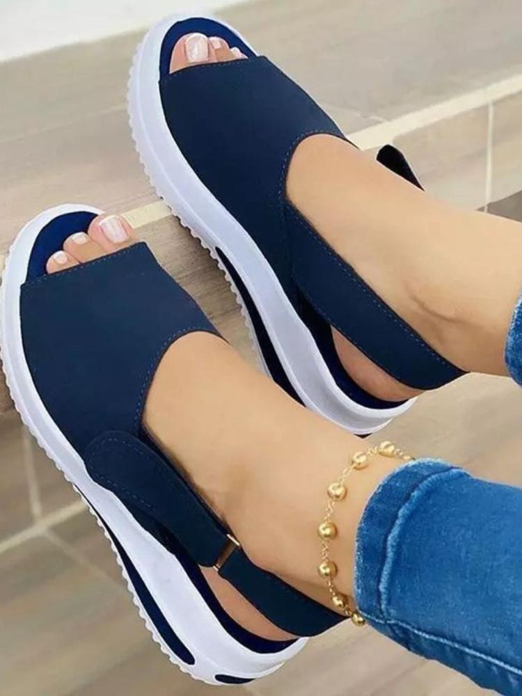 

Fashion 2025Women Shoes Summer Breathable Wedges Sneakers Shoes Women Plus Size Shoes Women Trainers Flat Vulcanize Shoes Sport Sandals 35
