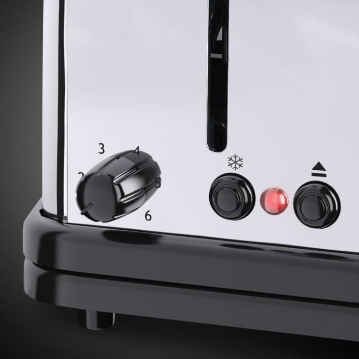 RUSSELL HOBBS 23510-56 Toaster Grille Pain Victory 1000W, 1 Longue Fente, Design Rétro, Chauffe Viennoiserie