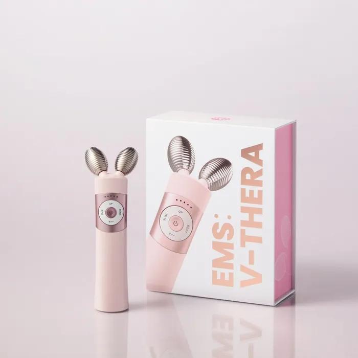 SLOŽENÍ SETU_Růžové EMS V-Cera Meridiánové zařízení (+ABC Kolagenová maska, Pouze růžový sáček)