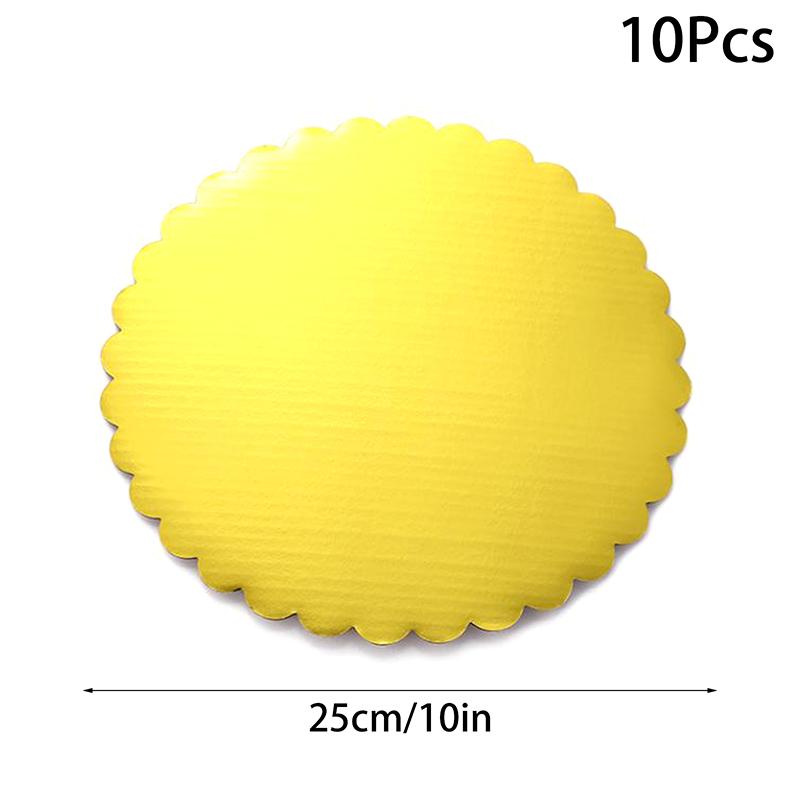 4/5/6/7/8/10 Pulgadas Dorado Redondo Tableros para Pastel Círculo Base de Cartón Bandeja para Postres de Cupcakes Suministros para Decoración de Pastel de Fiesta de Cumpleaños