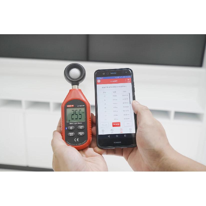 UNI-T UT383 UT383BT Digital Luxmeter Only UT383BT Bluetooth Mini Light Meter Environmental Test Equipment Handheld Illuminometer
