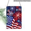 2D Flat 1pc 4th of July Fireworks Metal Sign 7.87x11.81inch - Aluminum Patriotic Independence Day Decor for Home, Yard, Patio - Durable USA Themed