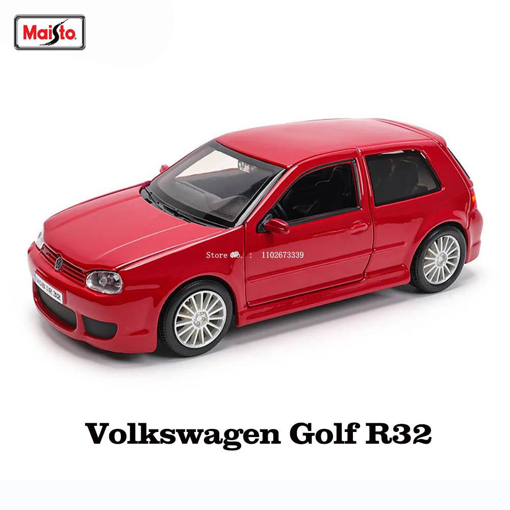 

Maisto 1:24 Volkswagen Golf R32 car Antique Car Static Die Casting Car Collectible Model Car Toy Gift Tide Play