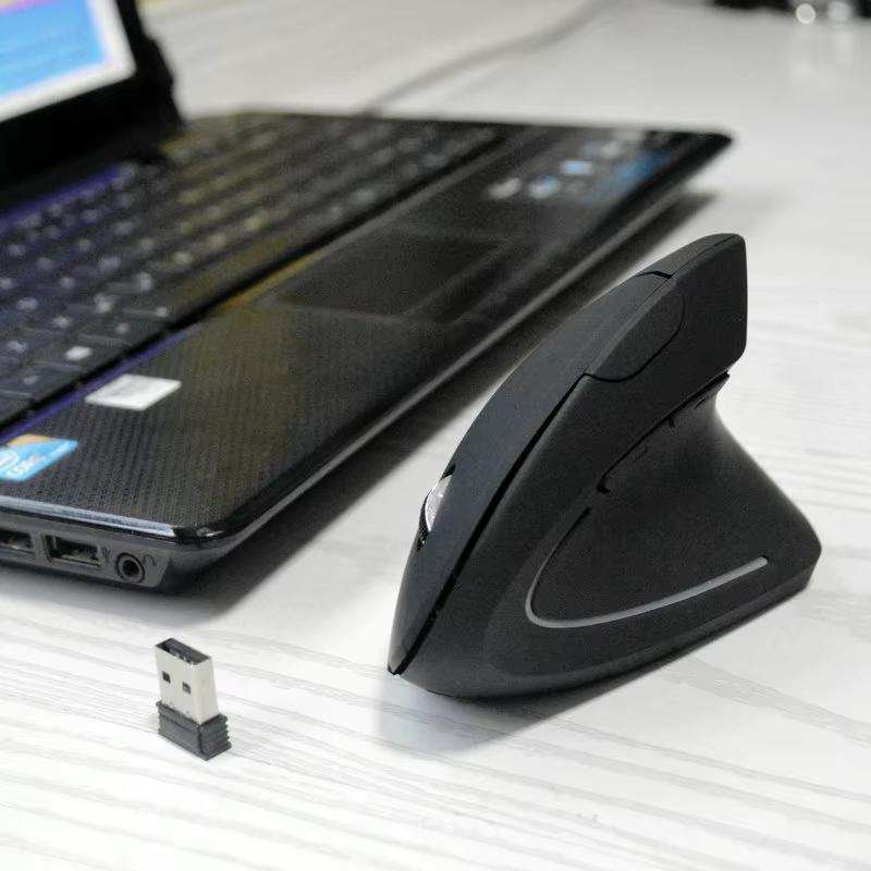2.4G Vertikální Bezdrátová Bluetooth 5.0 Myš Ergonomická Dobíjecí Myš RGB 1600 DPI Tichá Myš pro PC Laptop Stolní počítač