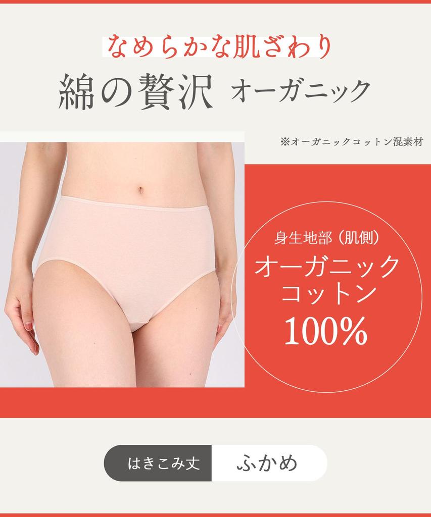 Daily Fit Made with Organic Cotton Smooth To the Deep Size L Wing/Wacoal Women's Shorts, EC3000, Blend, Touch, Fit,