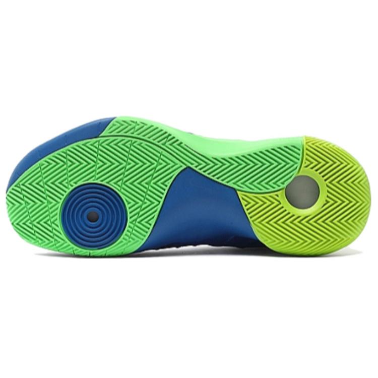 Nike Hyperdunk 2015 Shock Absorbers Slip Resistant High top Basketball Shoes Unisex Blue Green Asian Version Sneakers 749562-473