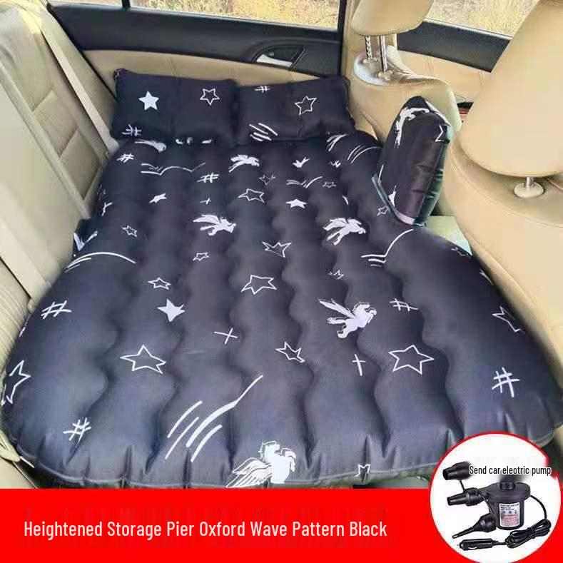 Thickened Car Inflatable Mattress: Foldable Rear Seat Travel Bed for SUVs and Sedans