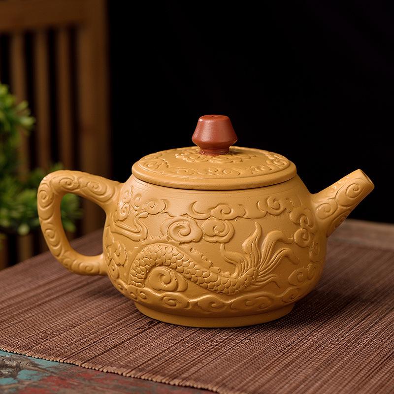 

Raw ore large capacity gold cinnabar mud purple sand teapot segment mud teapot filter kung fu tea set household tea maker