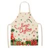 Linen Merry Christmas Apron Christmas Decorations for Home Kitchen Accessories 2025 Christmas Natal Navidad 2025 New Year Gifts