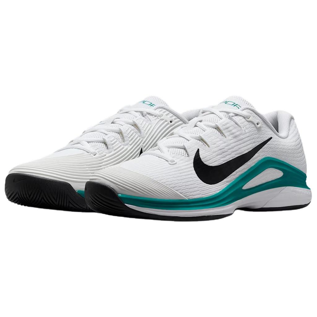Nike Court Air Zoom Vapor 12 HC White Radiant Emerald Men Sneakers Black FV5552-104
