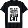 Halloween Shirt Tuxedo Cat This Is My Costume T-shirt
