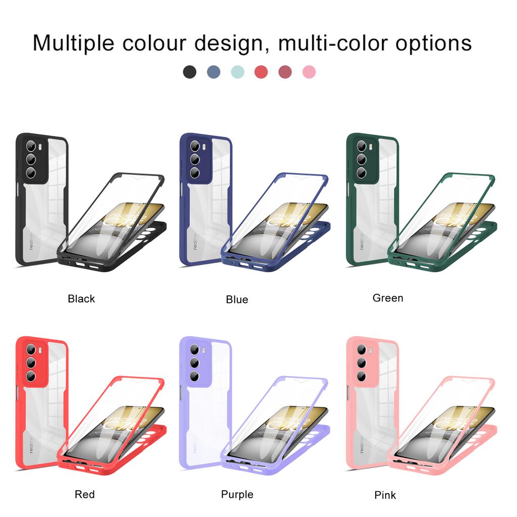 Ganzkörperschutz Stoßfestes Case für Realme C75 4G Realme 14x 5G Schutzhülle Displayschutzfolie Fundas Coque Capa
