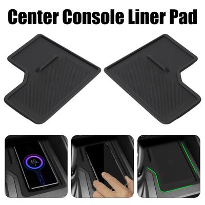Center Console Wireless Charging Protective Mat Wear Resistant Non-Slip Design Waterproof Center Console Liner Pad for Toyota Prado 2024-2025