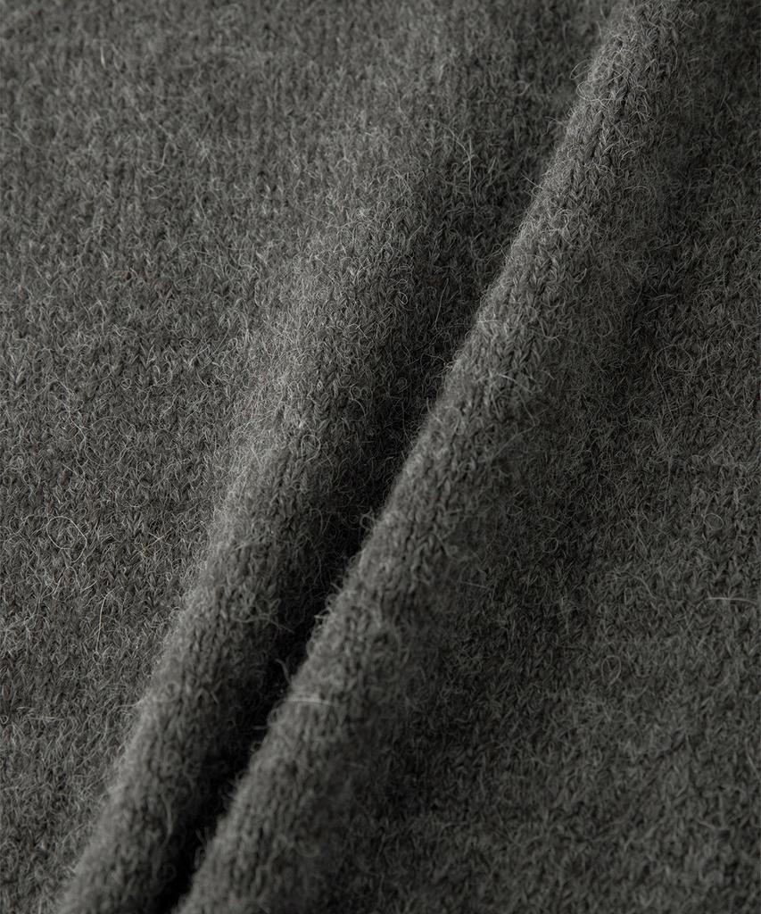 Sseomweeobeoteo Manon Alpaca Cardigan - Charcoal