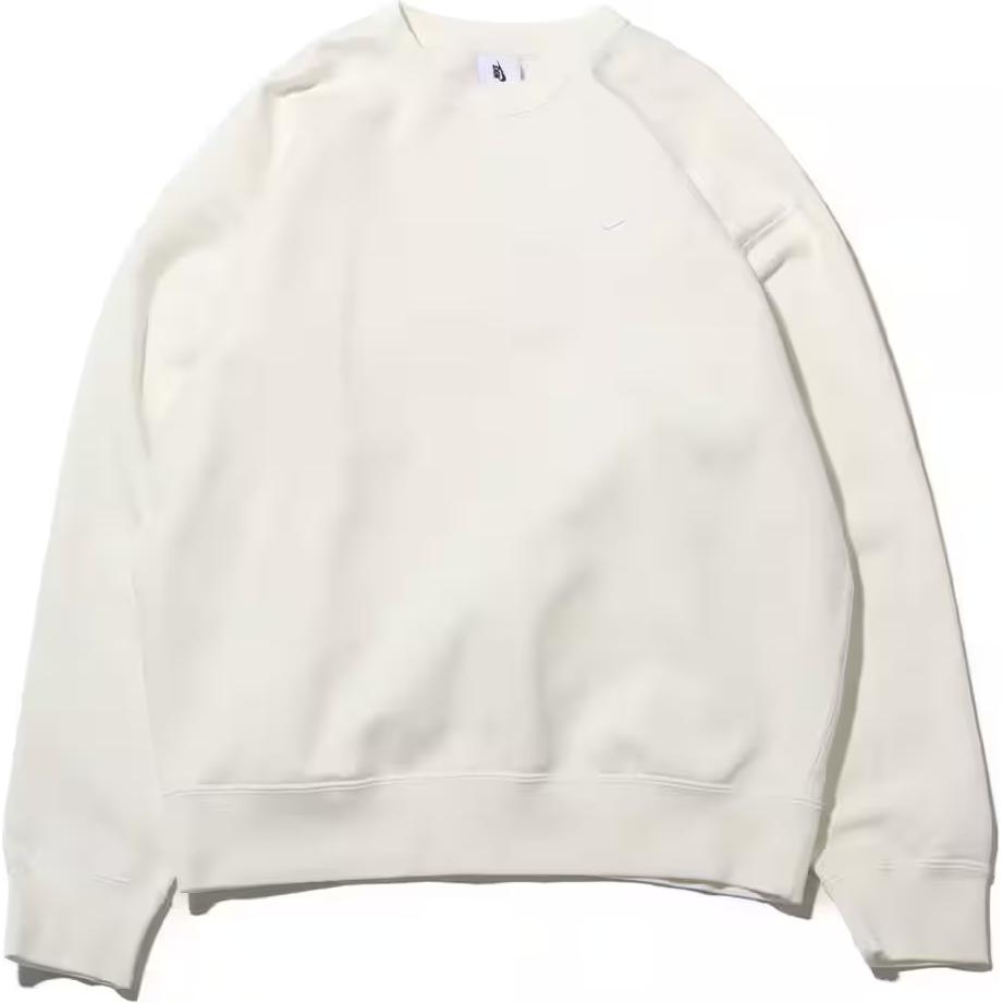 Nike Solid Color Loose Fit Crew Neck Long Sleeve Sweatshirt Men tops White DX1362-133