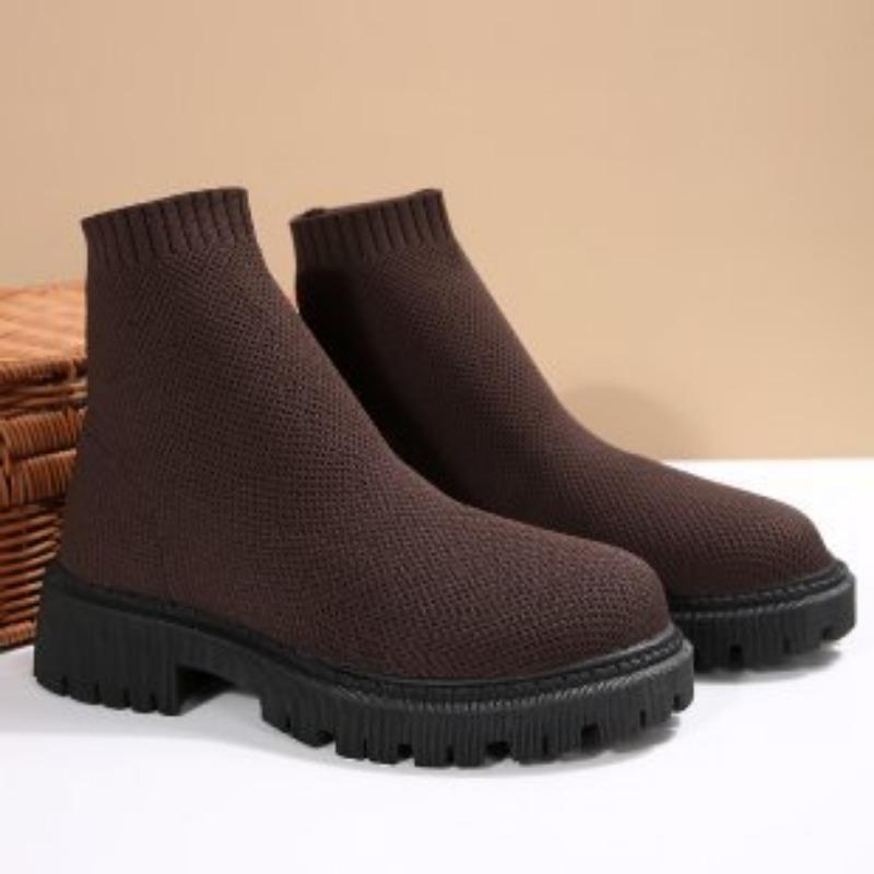 Women's Fashion Lightweight Comfortable Warm Thick Sole Comfortable Non-slip Cushioning Hiking Sports Casual Martin Boots