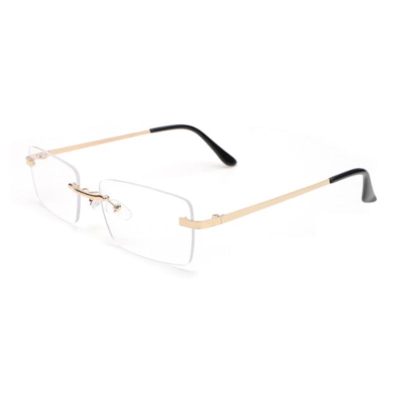 1PC Unisex Metal Square Frame Rimless Sunglasses For Outdoor Beach Party Fashion UV Protection