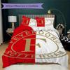 Feyenoord Pattern Bedding Uilt Set Uilt Cover Pillowcase Home Decoration Birthday Gift (1 * Duvet Cover + 2 * Pillowcase  Without Core)53
