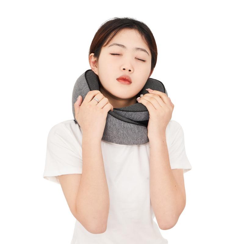 U-shaped Pillow Memory Foam Neck Pillow for Travel Aeroplane Neck Protection Portable Slow Rebound Car Pillow for Sleeping