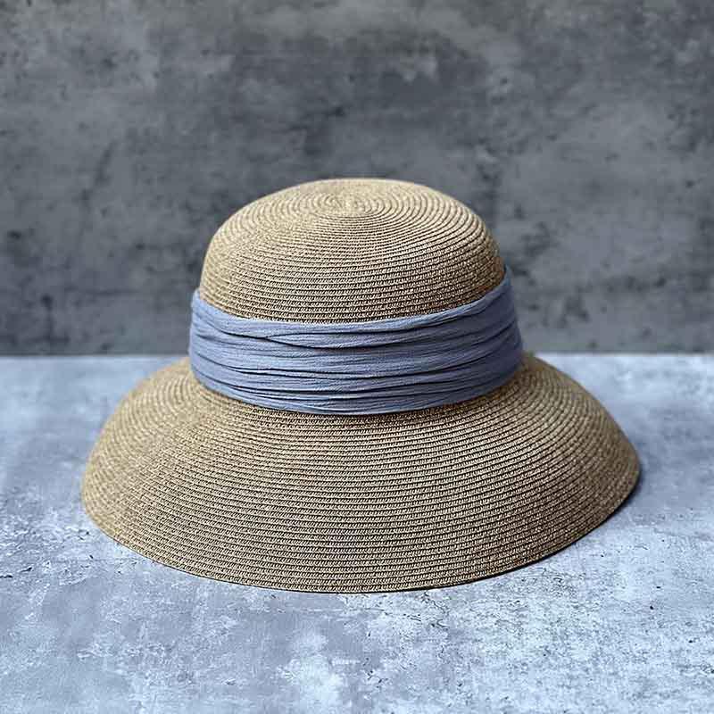 

Big Brim Sun Hat Children Tide Hepburn Style Summer Sun Protection Sun Beach Straw Hat Suitable For Round Face m55-57cm can be adjusted to a smaller size