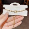 Unique and trendy zircon bracelet - women's light luxury, versatile design