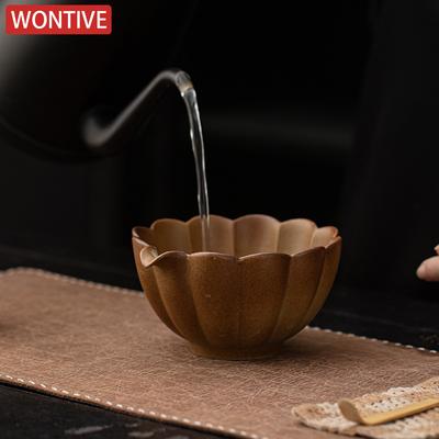 Matcha Set Handmade Home Easy Clean Ancient Pottery Pumpkin Bowl Bamboo Whisk Teaspoon Tea Sets Tea Making Tools Accessories