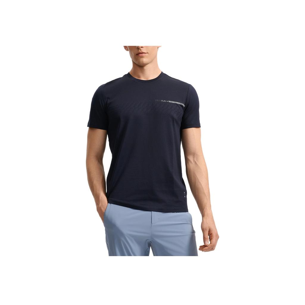 FILA White Series Round Neck Letter Comfortable Casual Short Sleeve T-Shirt Men Tops F11M533102F-NV