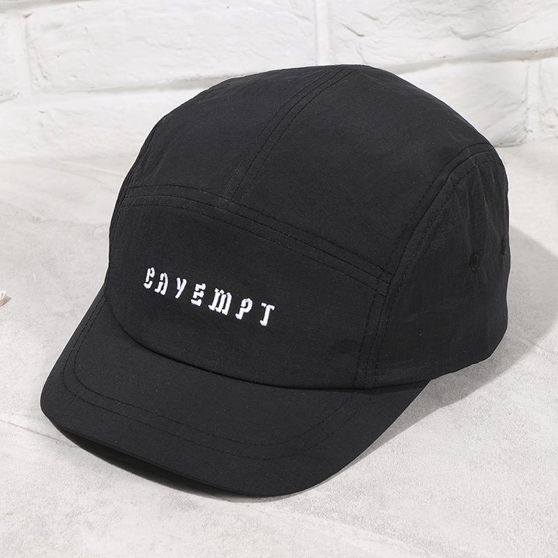 Simple fashion solid color embroidered letter short brimmed baseball cap spring and summer thin waterproof quick-drying cap